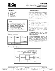 PA2423MB datasheet pdf SiGe Semiconductor