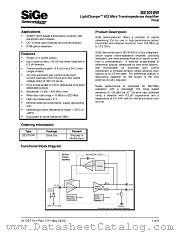 SE1010W datasheet pdf SiGe Semiconductor