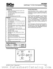 SE1050W datasheet pdf SiGe Semiconductor