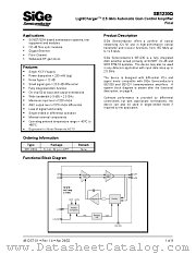 SE1230Q datasheet pdf SiGe Semiconductor