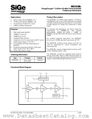 SE2522BL datasheet pdf SiGe Semiconductor