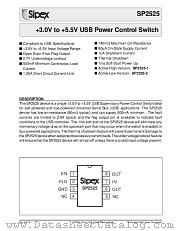 SP2525-1EN/TR datasheet pdf Sipex Corporation