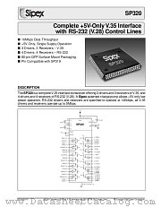 SP320 datasheet pdf Sipex Corporation