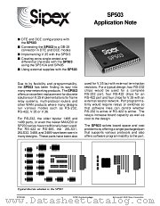 SP503EB datasheet pdf Sipex Corporation