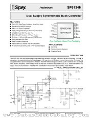 SP6134HV datasheet pdf Sipex Corporation