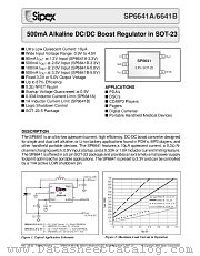 SP6641BEK-50TR datasheet pdf Sipex Corporation