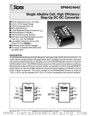 SP6642 datasheet pdf Sipex Corporation
