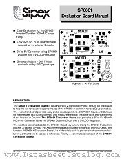SP6661EB datasheet pdf Sipex Corporation
