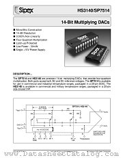 HS3140C-3Q datasheet pdf Sipex Corporation