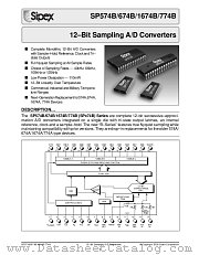 SP774BA datasheet pdf Sipex Corporation