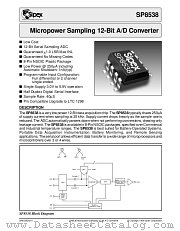 SP8538AS datasheet pdf Sipex Corporation