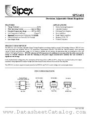 SPX1431 datasheet pdf Sipex Corporation