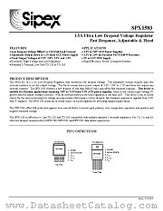 SPX1583U-1.5 datasheet pdf Sipex Corporation