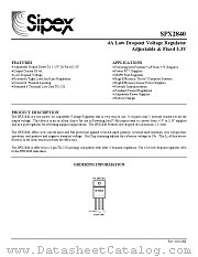 SPX2840 datasheet pdf Sipex Corporation