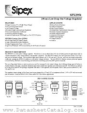 SPX2954 datasheet pdf Sipex Corporation