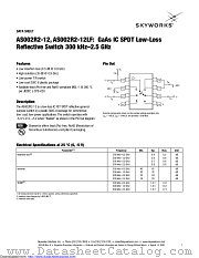 AS002R2-12LF datasheet pdf Skyworks Solutions