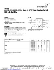 AS338-12LF datasheet pdf Skyworks Solutions