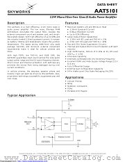 AAT5101 datasheet pdf Skyworks Solutions