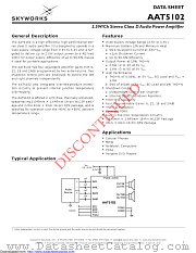 AAT5102IUN-T1 datasheet pdf Skyworks Solutions