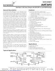 AAT3692 datasheet pdf Skyworks Solutions