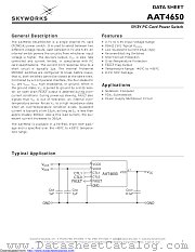 AAT4650IAS-T1 datasheet pdf Skyworks Solutions