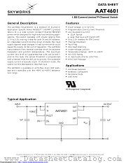 AAT4601 datasheet pdf Skyworks Solutions