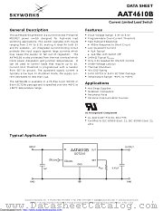 AAT4610BIGV-1-T1 datasheet pdf Skyworks Solutions