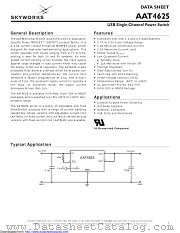 AAT4625IAS-1-T1 datasheet pdf Skyworks Solutions