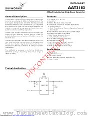 AAT3183IJS-1.5-T1 datasheet pdf Skyworks Solutions