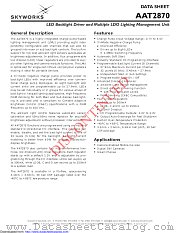 AAT2870 datasheet pdf Skyworks Solutions