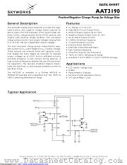 AAT3190 datasheet pdf Skyworks Solutions