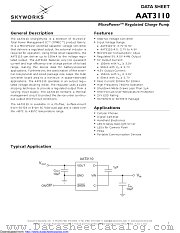 AAT3110IGU-5.0-T1 datasheet pdf Skyworks Solutions