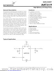 AAT3119IJS-5.0-T1 datasheet pdf Skyworks Solutions