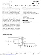 AAT3121 datasheet pdf Skyworks Solutions