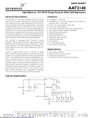 AAT3140ITP-T1 datasheet pdf Skyworks Solutions