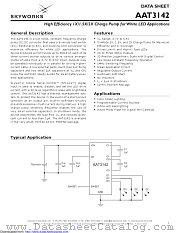AAT3142ITP-T1 datasheet pdf Skyworks Solutions