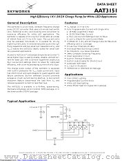 AAT3151IFP-T1 datasheet pdf Skyworks Solutions
