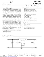 AAT4280IGU-3-T1 datasheet pdf Skyworks Solutions