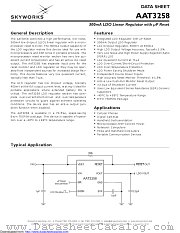 AAT3258 datasheet pdf Skyworks Solutions
