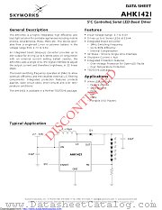 AHK1421ICA-T1 datasheet pdf Skyworks Solutions