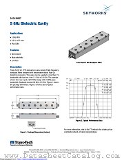 5 GHz Dielectric Cavity datasheet pdf Skyworks Solutions