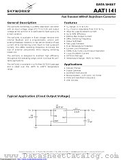 AAT1141IGV-3.0-T1 datasheet pdf Skyworks Solutions