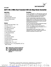 AAT1149 datasheet pdf Skyworks Solutions