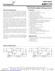 AAT1171IUP-1-T1 datasheet pdf Skyworks Solutions