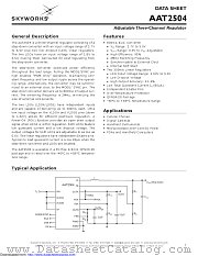 AAT2504IZL-BAA-T1 datasheet pdf Skyworks Solutions