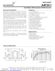 AAT2511IWP-AA-T1 datasheet pdf Skyworks Solutions