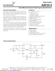 AAT2515 datasheet pdf Skyworks Solutions
