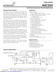 AAT2554IRN-CAT-T1 datasheet pdf Skyworks Solutions