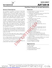 AAT2601BIIH-T1 datasheet pdf Skyworks Solutions
