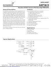 AAT2612IDG-3-T1 datasheet pdf Skyworks Solutions